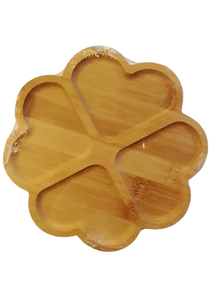 Ahşap 4 Bölmeli Çiçek Çerezlik