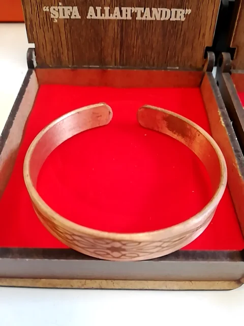 Bakır Bilezik Kutulu x1 Adet